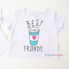 T-shirt Cropped Copo BFF Le Petit Enfant