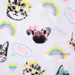 Conjunto Cat e Pug Flúor Neon Le Petit Enfant - loja online