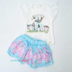 Conjunto passarinhos azul Le Petit Enfant