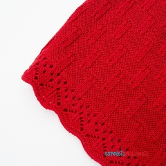 Imagem do Saída de maternidade tricot Olivia MFC vermelho