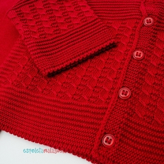 Saída de maternidade tricot Davi MFC vermelho - comprar online