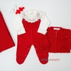 Saída de maternidade tricot Olivia MFC vermelho