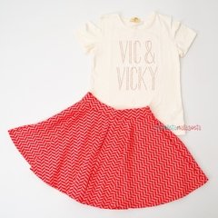 Conjunto saia Vic & Vicky