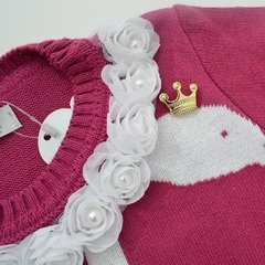 Sweater pink tricô Cisne - comprar online
