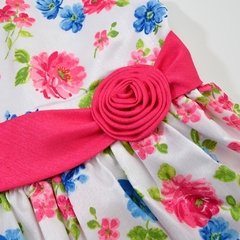 Vestido festa rosa floral American Princess - comprar online