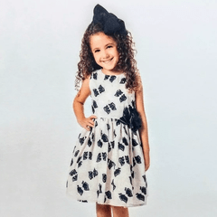 Vestido laços pretos Le Petit Enfant - Espoleta Malagueta