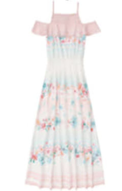 Vestido longo ombro a ombro floral Infanti - loja online