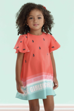 Vestido infantil Mon Sucré melancia verão - loja online