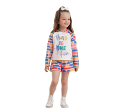 Conjunto infantil manga curta Fruit Fun Mon Sucré outono-inverno