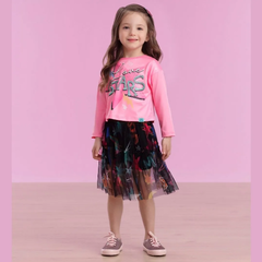 Conjunto infantil Sonho Estrelado saia e blusa Mon Sucré outono-inverno - comprar online