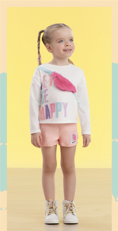 Conjunto Let Be Happy manga curta Mon Sucré outono-inverno - comprar online