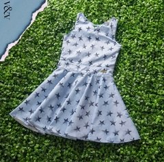 Vestido azul estrelas Vic&Vicky - loja online