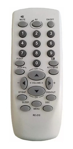 Controle Compatível Com Tv Cce Turb Rc-210 Hps2971 2171 2991