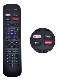 Controle Remoto Compatível Tv Philco / Aoc Roku Smart na internet