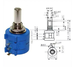 Potenciometro Precisao Multivoltas Bourns 3590s 10k 10voltas na internet