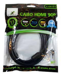 Cabo Hdmi 1,5 Metros 90 Graus Formato 1.4 Full Hd 1080 Gold na internet