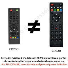 Imagem do Controle compatível com conversor Intelbras CD730