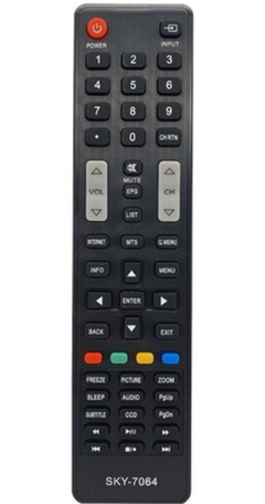 Controle Remoto Compatível Com Tv Semp Ct-6700 Ct-6770