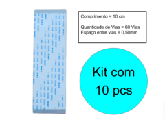 10 x Cabo Flat Flex 60 Vias 10cm 0,50mm de espaçamento - comprar online