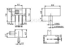 Chave Hh Mini 3 Terminais 2 Posições 90° 5,8x12,2mm na internet