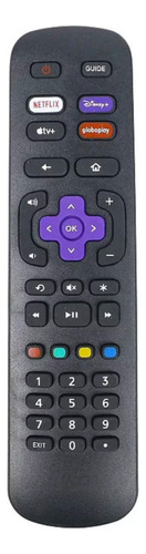 Controle Remoto Compatível Tv Philco / Aoc Roku Smart