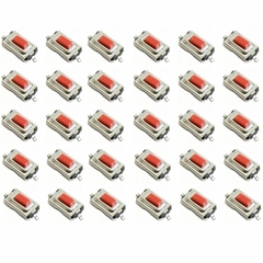 30 peças Chave Toque Micro Botão Smd 2 Pinos 3x6x2,5mm