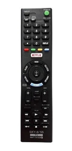 Controle Compatível Com Smart Tv Sony Rmt-tx102 1028 Netflix