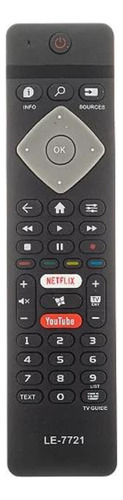 Controle Para Tv Philips Smart Led 4k Netflix Youtube