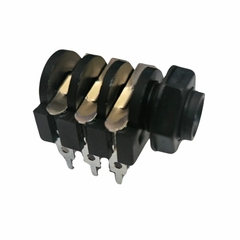 Conector Jack J10 P10 Estereo Plastico Circuito Fechado 6p