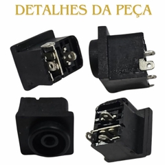 Conector Jack Da Fonte 3 Pinos com furos para Placa Tv LG - comprar online