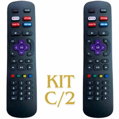 Kit 2 Controle Remoto Compatível Tv Philco Roku HBO Go - comprar online