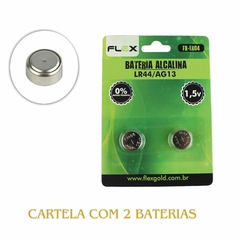 Bateria Alcalina LR44 Ag13 1.5v cartela 2 unidades - comprar online