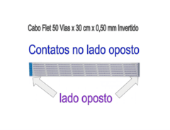 Cabo Flet 50 Vias X 30cm X 0,50mm - Contatos Invertidos na internet