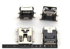 Conector Jack Usb V3 Conector Mini Usb Fêmea 5 Pinos (kit com 10 pcs) na internet