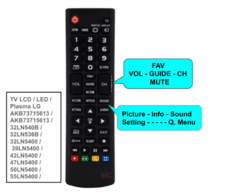 Controle Remoto Tv Lcd Led Plasma Akb73715613 Akb73715613 - comprar online