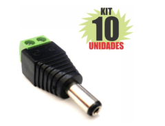 Conector P4 Macho Com Borne Cftv Com 10 Peças - comprar online