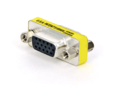 Adaptador Conector Vga Femea X Femea Permite Emenda De Cabos