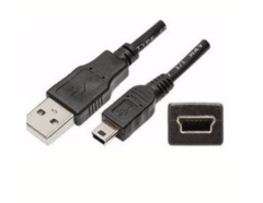 Cabo USB A macho para Mini USB 5 Pinos 1,80 metros - comprar online