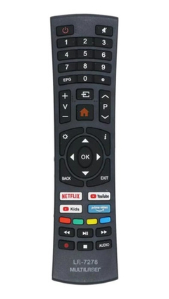 Controle Compatível Tv Multilaser Smart 4k Tl032 Tl027 Tl039