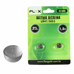 Bateria Alcalina Lr41 Lr736 Lr392 Ag3 Flex 1,5v Carteira c/2 na internet