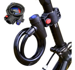 Corrente Cadeado Trava Bicicleta Bike Moto Estepe 120cm 12mm - comprar online