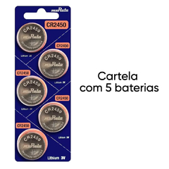 Bateria Lítio Cr2450 3v Murata Cartela Com 05 Unidades - comprar online