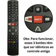 Controle Philco Youtube Smart Tv Rc3100r01 Sky-8022 Le-7007 - comprar online