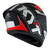 CAPACETE KYT TT COURSE ELECTRON GREY/RED na internet