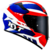 CAPACETE KYT TT COURSE GEAR BLUE RED - loja online