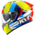 CAPACETE KYT NF-R XAVI FORES 2021 BLUE/RED/YELLOW