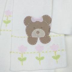 Conjunto Ursinhas e Florzinhas - Baby Fio Tricot Infantil