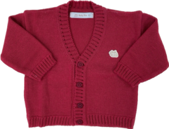 Cardigan Baby Fio Cereja