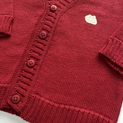 Cardigan Baby Fio Cereja - Baby Fio Tricot Infantil