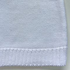 Colete Baby Fio Branco - Baby Fio Tricot Infantil